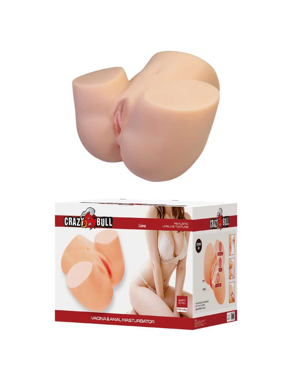 Crazy Bull Liora Masturbator z Wibracją Flesh