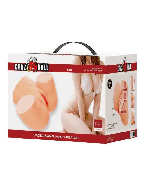 Crazy Bull Liora Masturbator z Wibracją Flesh