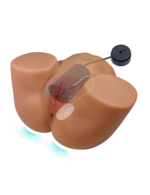 Crazy Bull Gretana – Masturbator 3D Realistyczny z Waginy i Wibracją, 30 cm, TPR