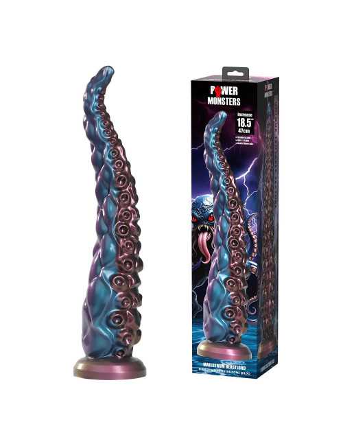 Power Monsters Maelstrom Beastlord - 47 cm Dildo Silikonowy Falujący, Gigantyczny