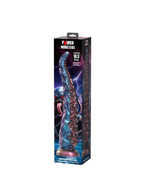 Power Monsters Maelstrom Beastlord - 47 cm Dildo Silikonowy Falujący, Gigantyczny