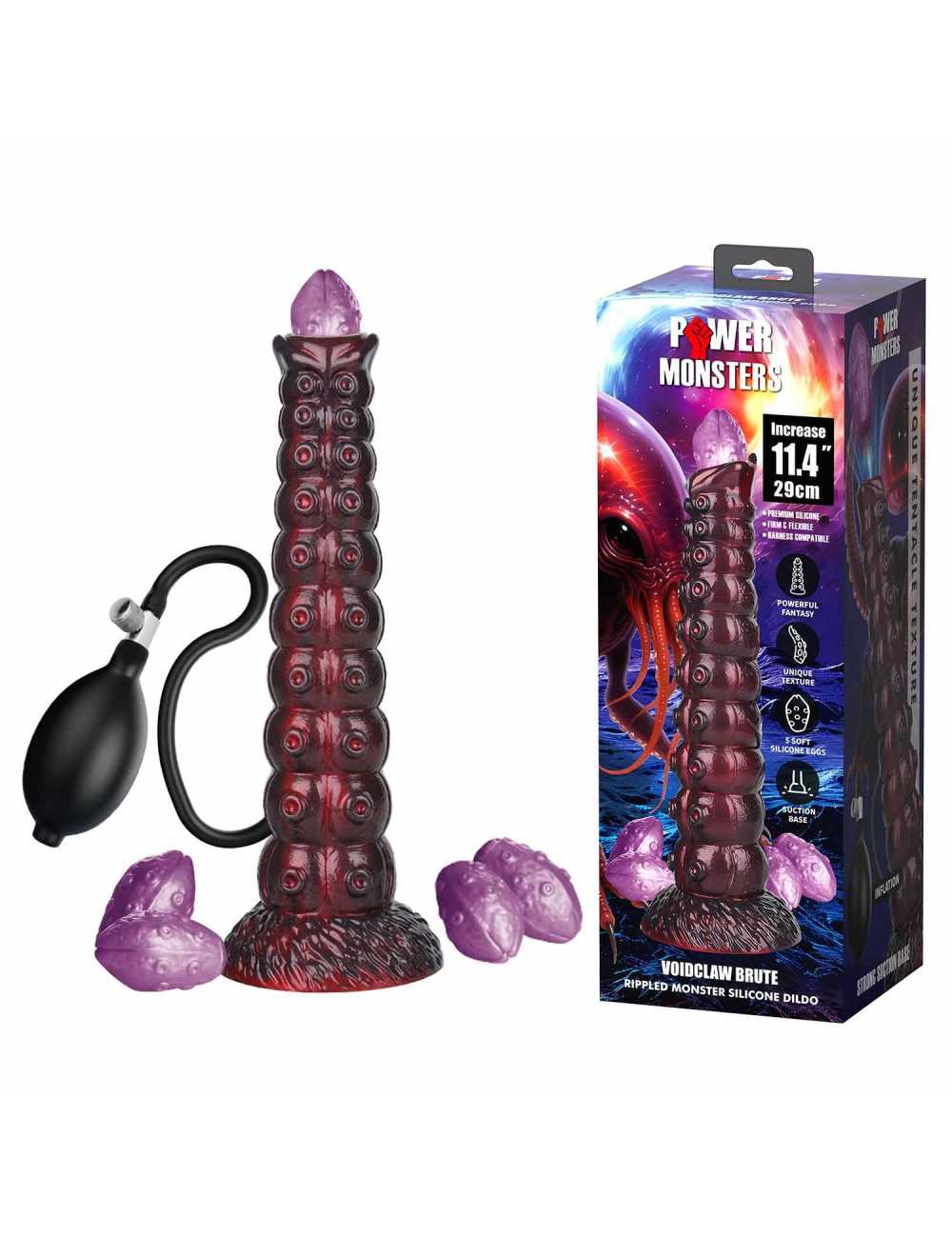 Power Monsters Voidclaw Brute - Dildo Gigant 29 cm z silikonu