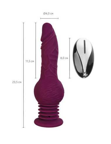 Mini sex machine Striker, MotorLovers with remote control, silicone, ABS, 23.5cm