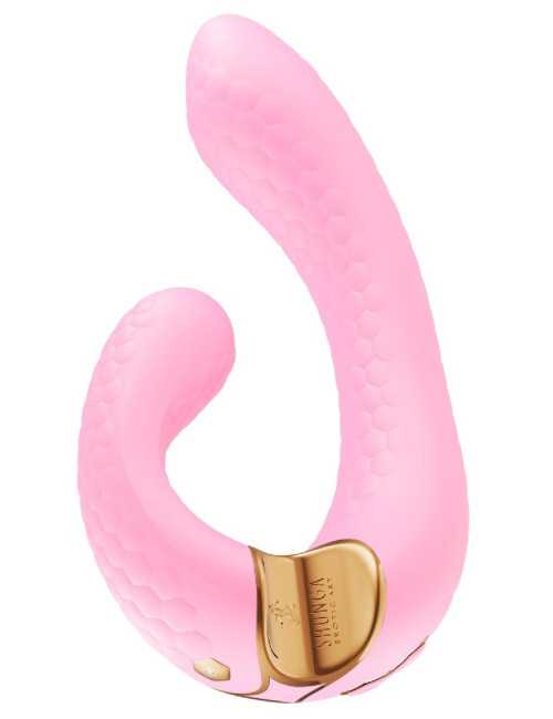 MIYO Intimate Massager - Wibrator Punkt G Light Pink - Zabawki erotyczne, wodoodporny, 2 silniki, 10 trybów