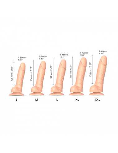 SLIDING SKIN REALISTIC DILDO VANILLA XL