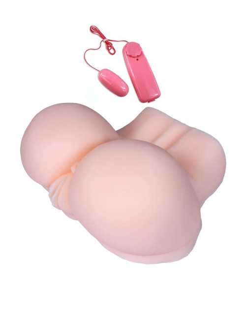 Masturbator Wibracyjny Life-Size XXL - Replika Ciała, Waginy, Cyber Skóra, Jajeczko 12 Drgań