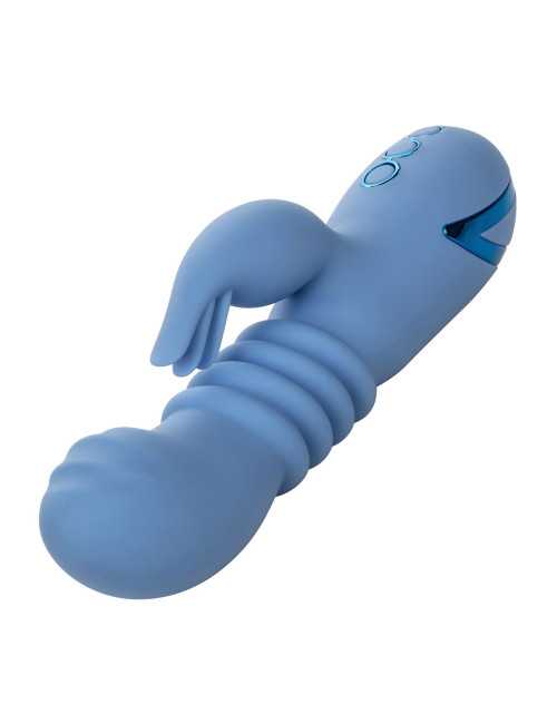 Santa Cruz Coaster Blue - Wibrator Króliczek Silikonowy, 10 wibracji, 3 prędkości, wodoodporny