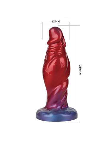 Power Monsters Shadow Behemoth – 22 cm Rippled Monster Silicone Dildo