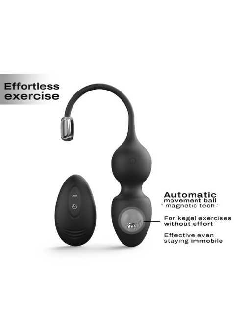 Dorcel Love Balls Black – Kulki gejszy z wibracją, trening Kegla, zdalne sterowanie, magnetyczny tech