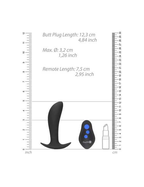 Ouch! Korek Analny E-Stim – Wibracje i Elektroimpulsy