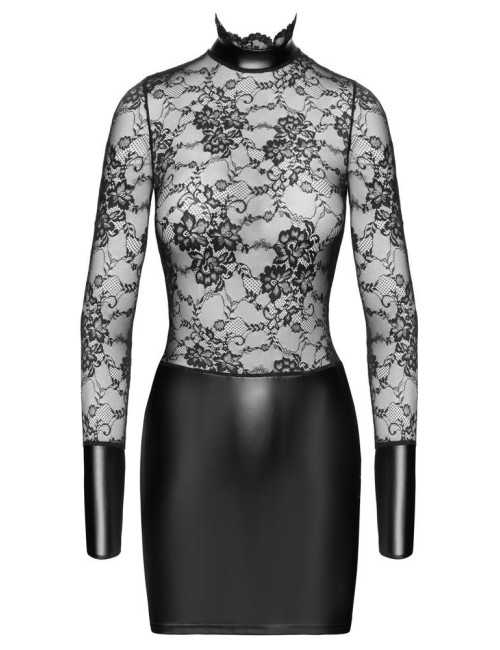 Noir Koronkowa Mini Sukienka Powerwetlook Cottelli S