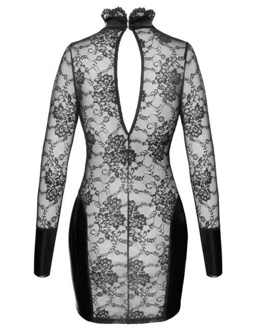 Noir Koronkowa Mini Sukienka Powerwetlook Cottelli S