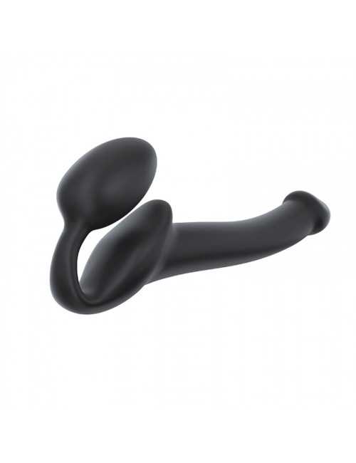 SEMI-REALISTIC BENDABLE STRAP-ON BLACK - S