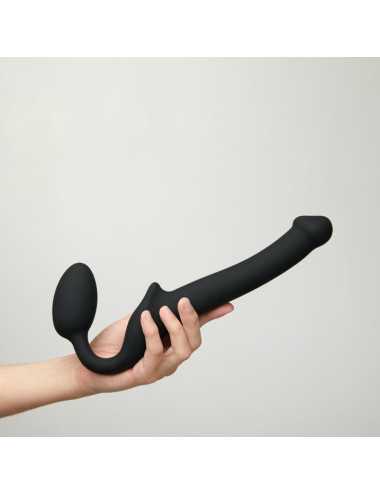 SEMI-REALISTIC BENDABLE STRAP-ON BLACK - S