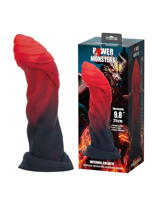 Power Monsters Infernal Goliath - Gigantyczny dildo silikonowy 25 cm | Zabawki, Dildo, Giganty