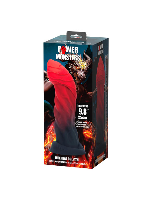 Power Monsters Infernal Goliath - Gigantyczny dildo silikonowy 25 cm
