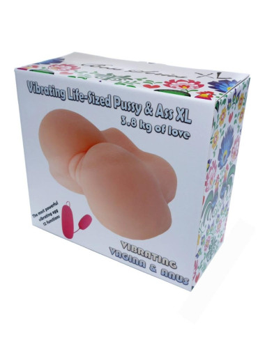 Masturbator-Vibrating Life-Sized Pussy & Ass XL