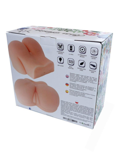 Masturbator-Vibrating Life-Sized Pussy & Ass XL