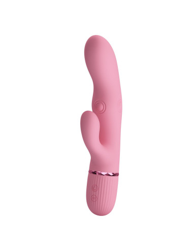 Pretty Love Zach Four-Sided Thumping Rabbit Vibrator – Pink