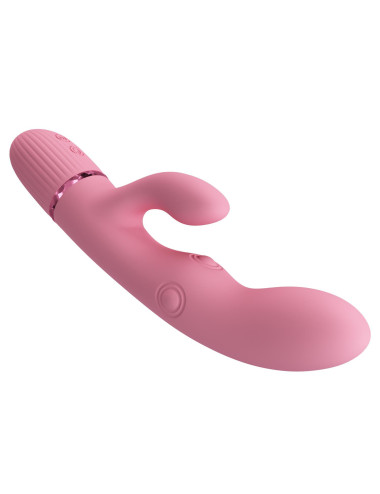 Pretty Love Zach Four-Sided Thumping Rabbit Vibrator – Pink