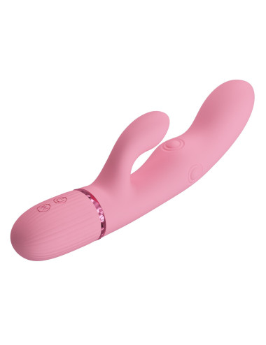 Pretty Love Zach Four-Sided Thumping Rabbit Vibrator – Pink