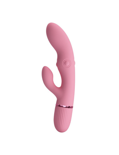 Pretty Love Zach Four-Sided Thumping Rabbit Vibrator – Pink