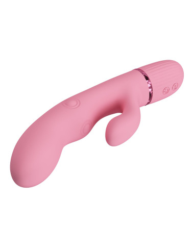 Pretty Love Zach Four-Sided Thumping Rabbit Vibrator – Pink
