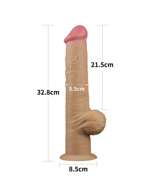 Dildo Realistyczne 12.5 cala z Uchwytem i Przyssawką - Love Toy
