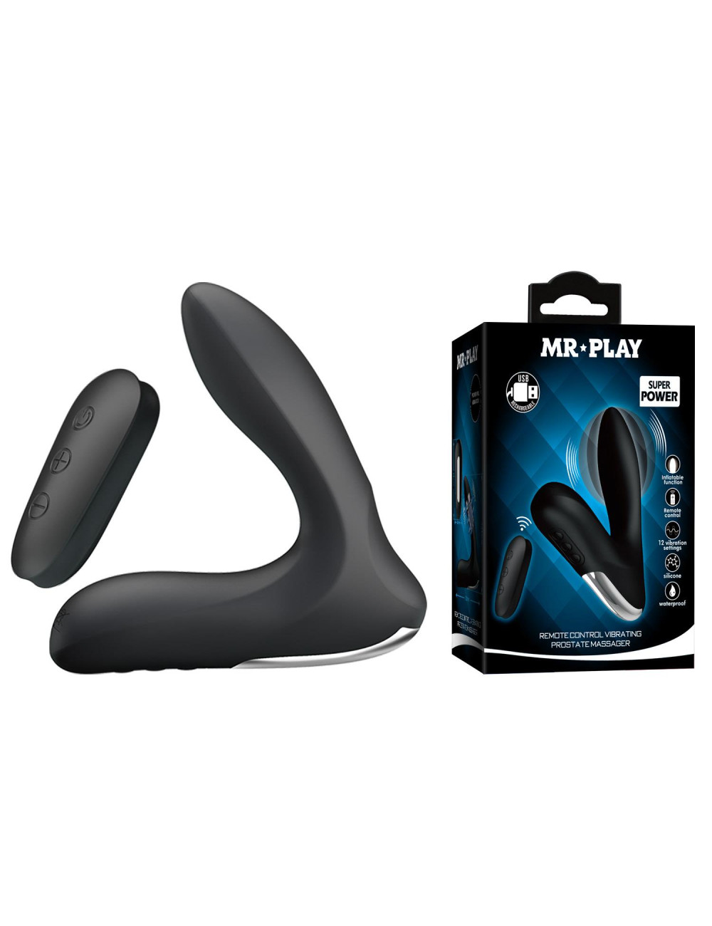 Mr. Play Zdalnie Sterowany Masażer Prostaty z Wibracjami – Zabawki Analne