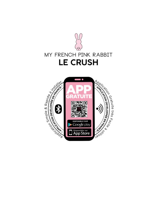 Le Crush Noir - Jajko wibrujące z aplikacją PLAYTOY