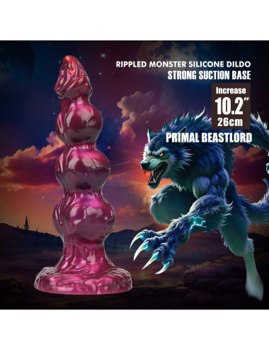 Power Monsters Primal Beastlord – 26 cm Rippled Monster Silicone Dildo