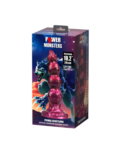 Power Monsters Primal Beastlord – 26 cm Rippled Monster Silicone Dildo