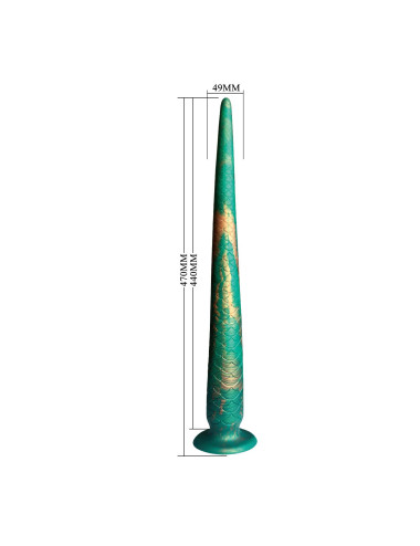 Power Monsters Verdant Titan – 47 cm Rippled Monster Silicone Dildo