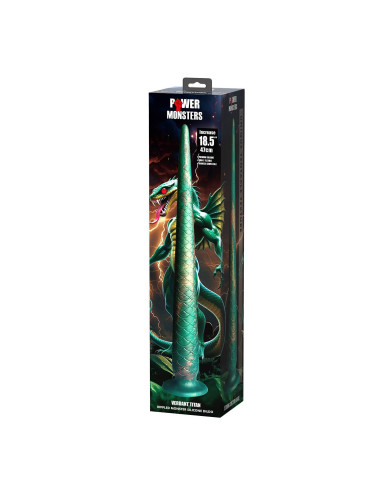 Power Monsters Verdant Titan – 47 cm Rippled Monster Silicone Dildo