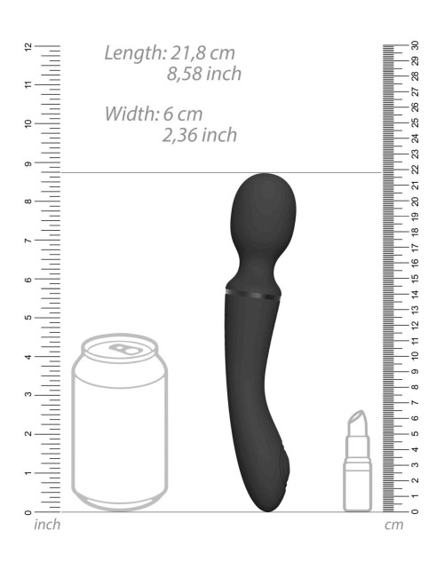 Stymulator-Nami Black - Wibrator dwustronny NG F1, masażer intymny, 2 silniki, wodoodporny