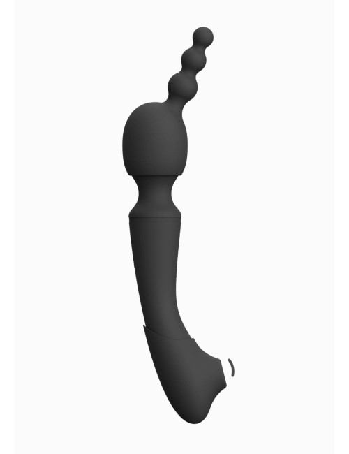 Stymulator-Nami Black - Wibrator dwustronny NG F1, masażer intymny, 2 silniki, wodoodporny