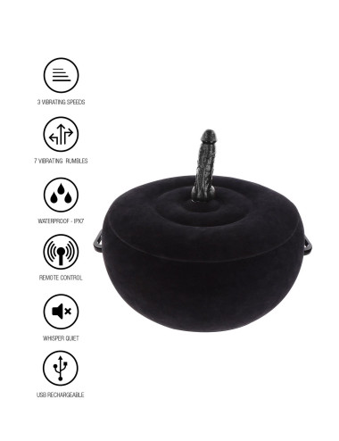 Inflatable Fuck Seat w. Remote Black