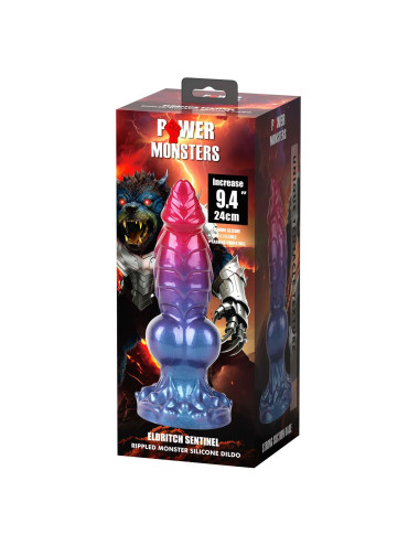 Power Monsters Eldritch Sentinel – 24 cm Rippled Monster Silicone Dildo