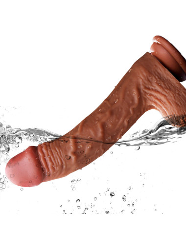 Wibrator-Silicone, Vibration 10, Rotate, Telescopic, Heating, 21cm