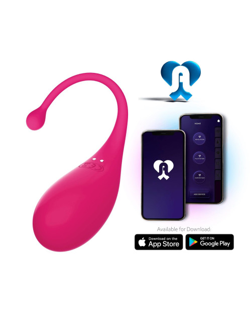 Palpitation Fuchsia - Jajko wibracyjne z aplikacją Ad Love