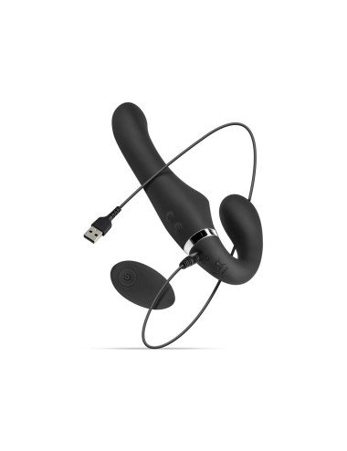 No-Parts - Avery Strapless Strap-On Vibrating Dildo - 22 cm