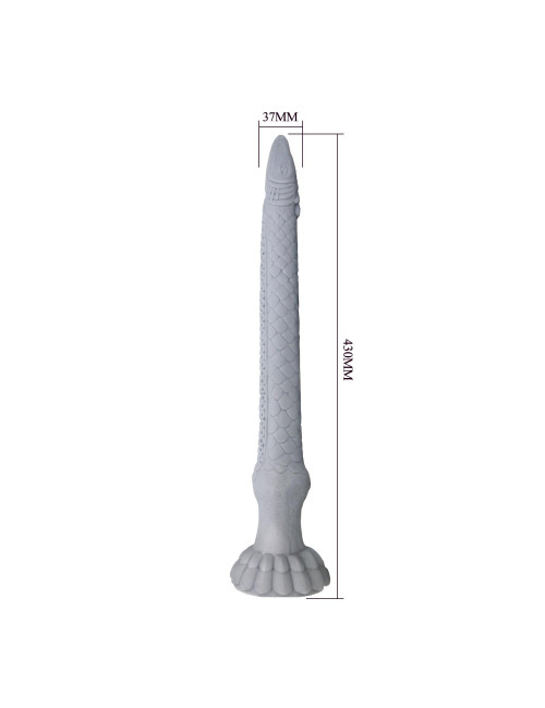 Power Monsters Basilisk - 43 cm Rippled Monster Silicone Dildo | Zabawki, Dildo, Giganty
