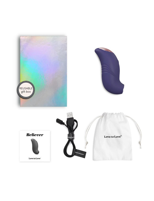 BELIEVER MIDNIGHT INDIGO – Zabawki, Wibratory i Stymulatory – Kompaktowy, Wodoodporny, 5 Trybów