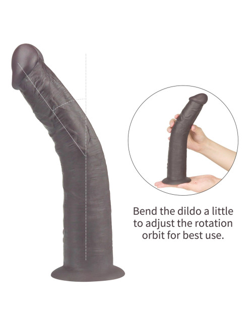 Lovetoy 10'' Dwuwarstwowy silikon platynowy Realistyczny Dildo Rotator – Zabawki, Realistyczne
