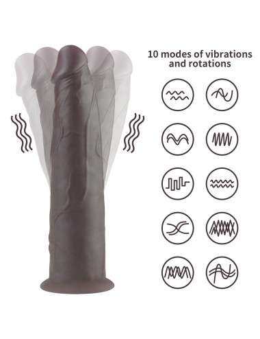 9.0'' Dual Layered Platinum Silicone Rotator