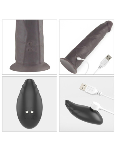 9.0'' Dual Layered Platinum Silicone Rotator