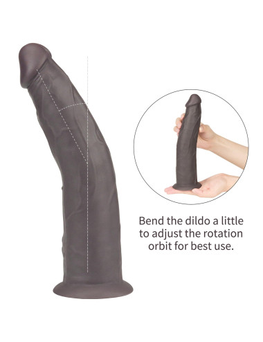 9.0'' Dual Layered Platinum Silicone Rotator