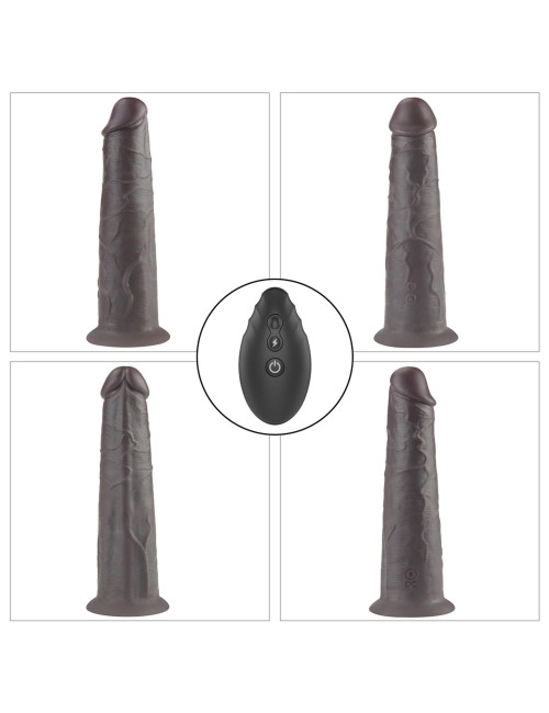 Lovetoy Nature Cock 8.0'' Dual Layered Platinum Silicone Rotator - Dildo Realistyczne, Zabawki erotyczne