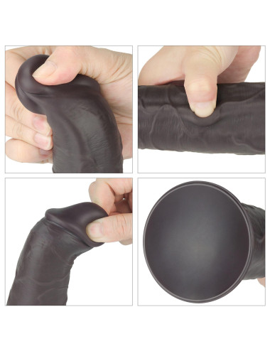 8.0'' Dual Layered Platinum Silicone Rotator