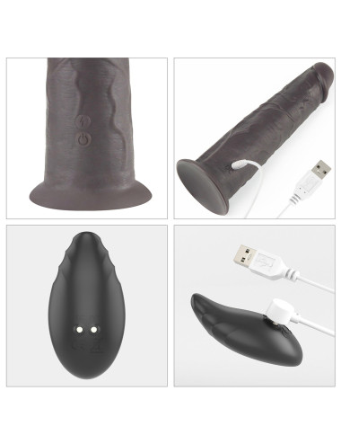 8.0'' Dual Layered Platinum Silicone Rotator